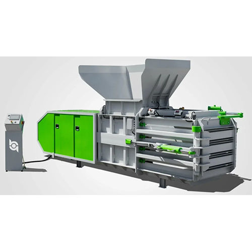 Waste Cardboard Baler Machine - Color: Grey And Green