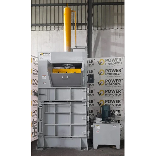 Hydraulic Baling Press Machine - Color: Grey And Yellow