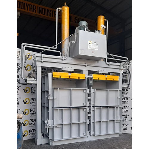 Double Chamber Baling Machine - Color: Grey And Yellow