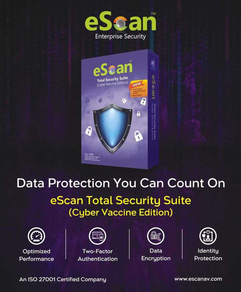 Escan Total Security Suite For Computer, Laptop