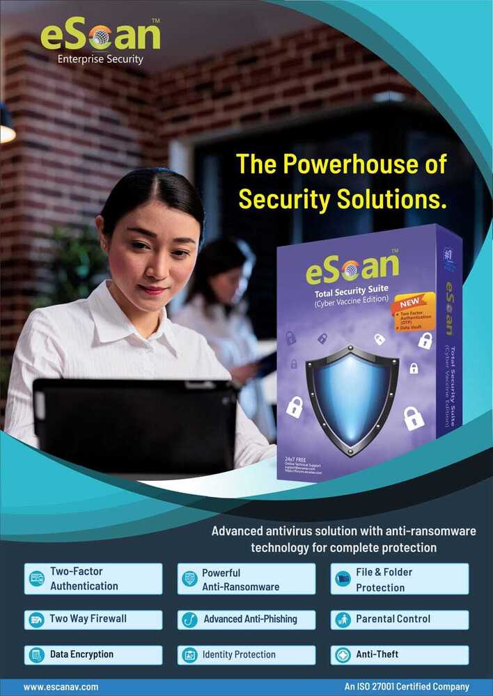 Escan Total Security Suite For Computer, Laptop