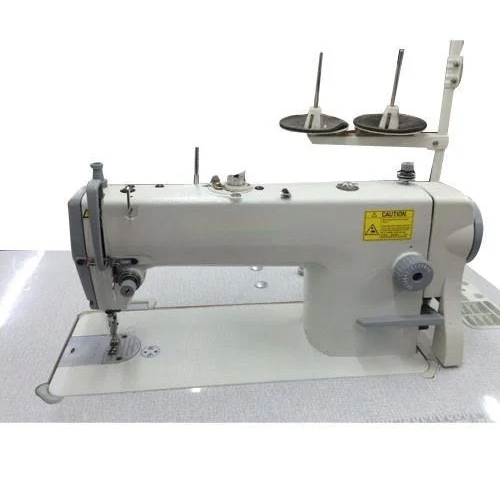 Single Needle Lock Stitching Machine - Color: White