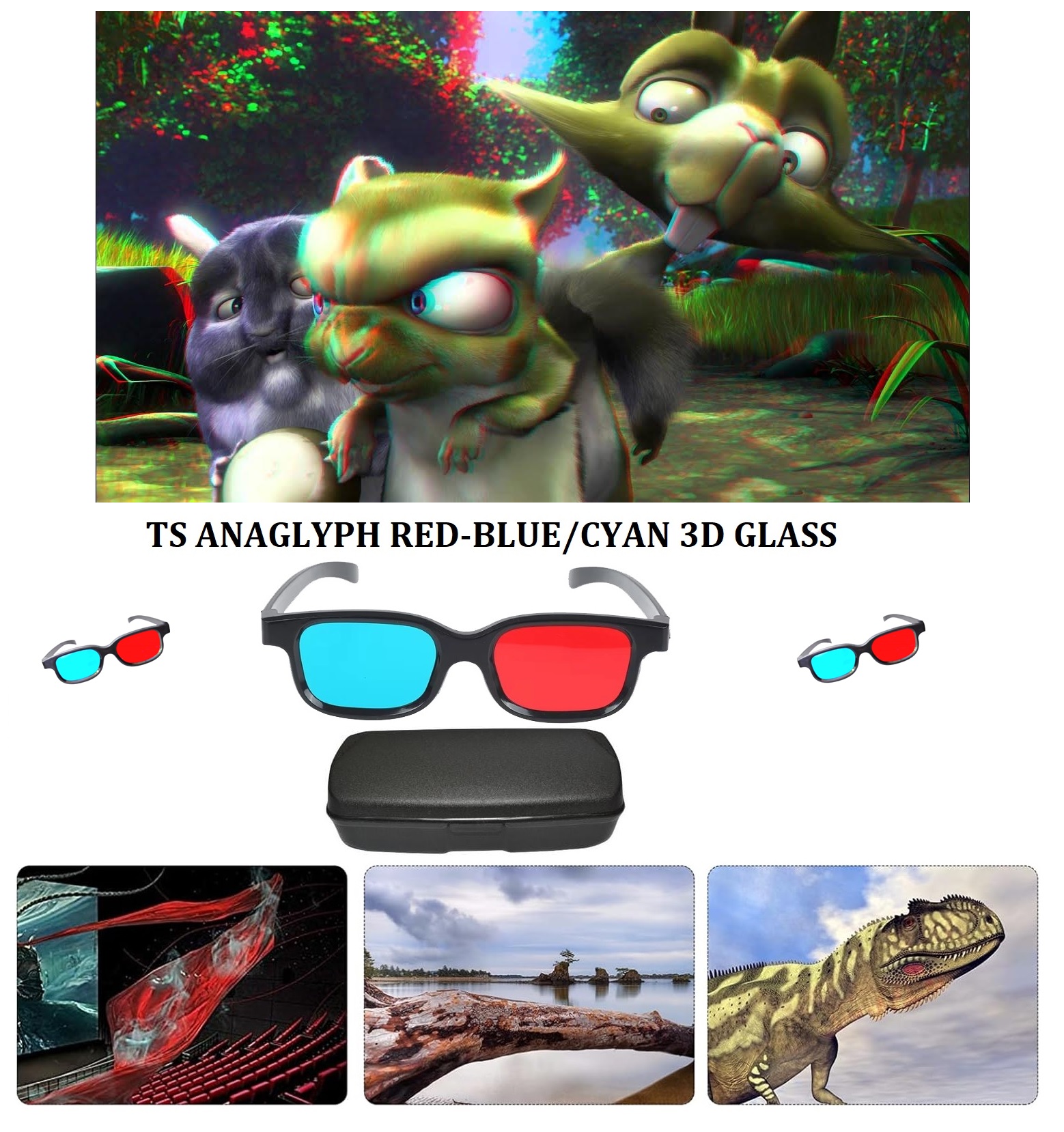 RED-BLUE 3D GLASSES