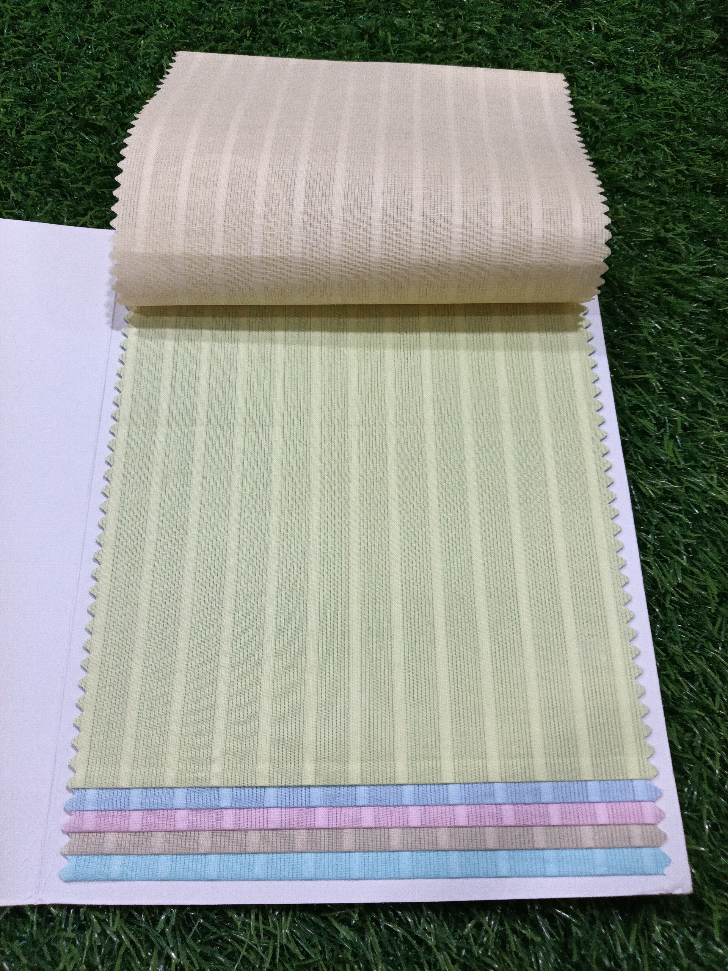 Paper Strips Cotton - 100% Cotton, Plaid Design | Lightweight Fabric For All Seasons