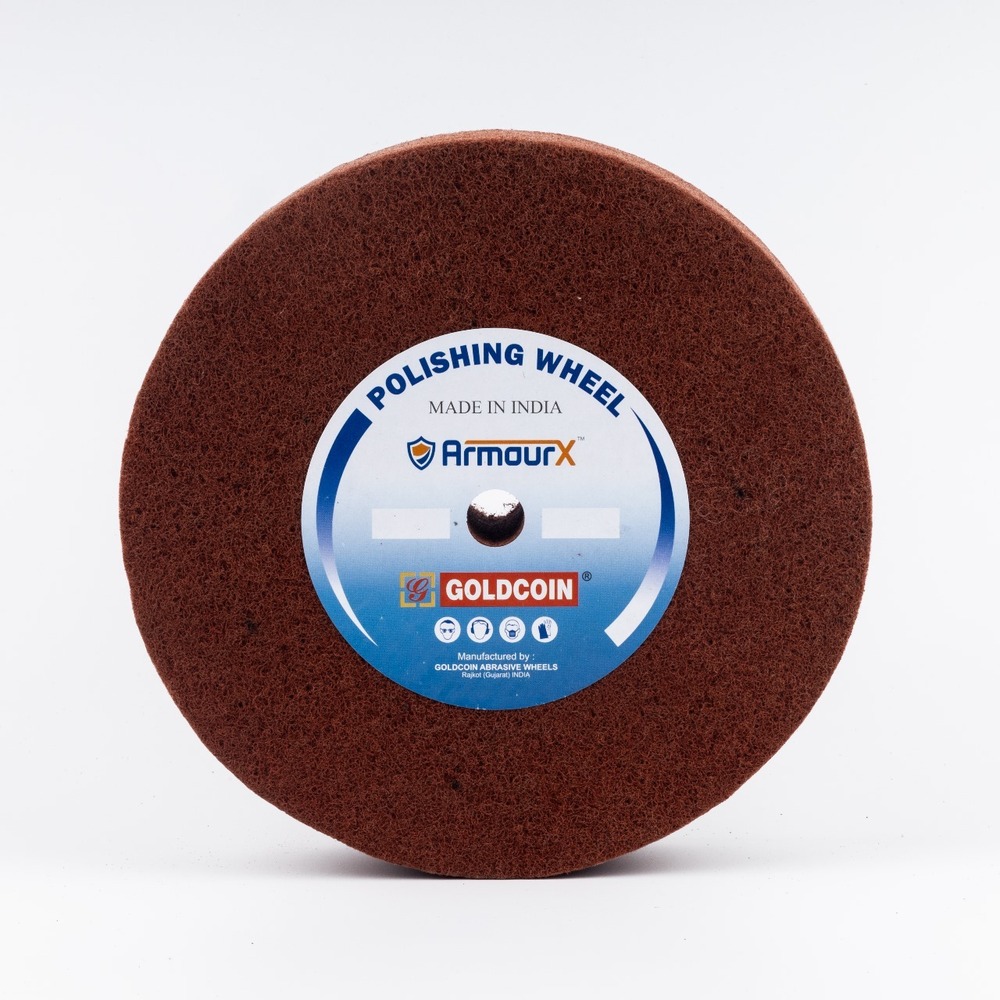 Non-woven polishing wheel for aluminum