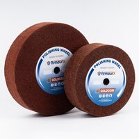 Non-woven polishing wheel for aluminum