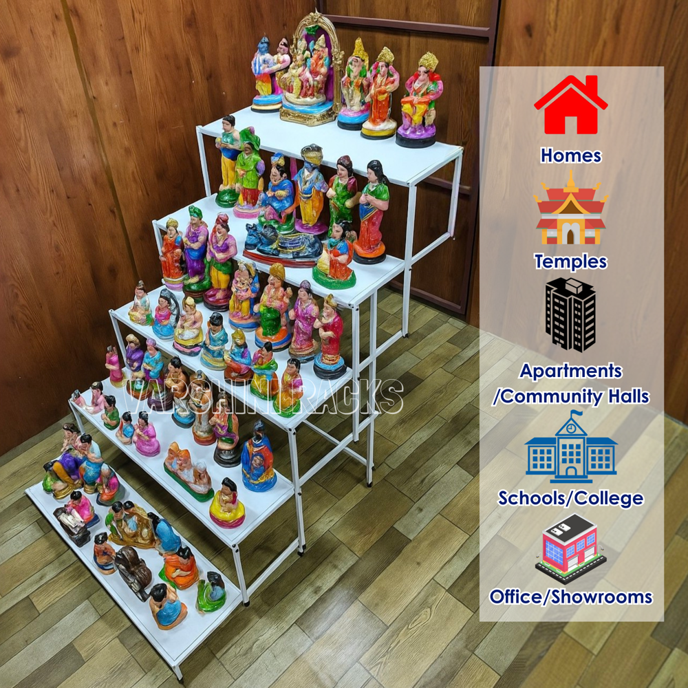 5 Steps Foldable Golu Stand