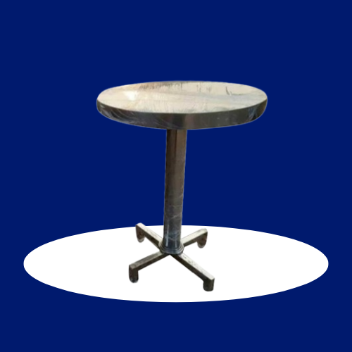 Stainless Steel Round Standing Table or SS Round Cafe Table / Restaurant Table
