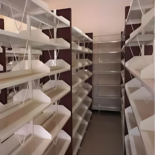 Double Sided Library Book Shelve