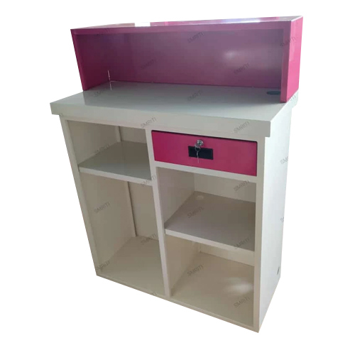 Reception Table With Storage - Feature: Rust Proof