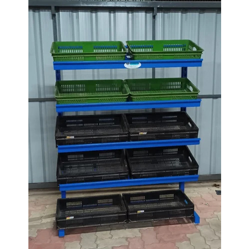 Vegetable Display Stand - Capacity: 50-100 Kg