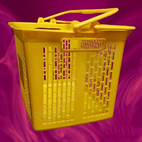 Supermarket Plastic Shopping Trolley Cart - Basket Type: Storage Basket