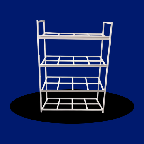 Stainless Steel Platform Trolley - 900mm x 600mm x 900mm | Polished Silver Finish, Heavy-Duty Industrial Design