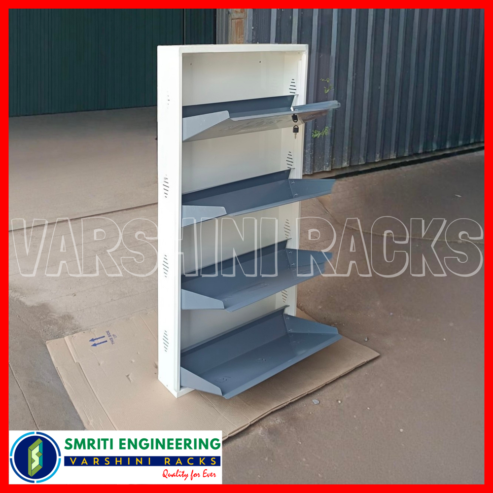 Wall Mounted Shoe Racks - 4 Shelves - Color: White