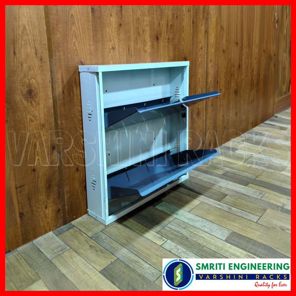 Wall Mounted Shoe Racks - 2 Shelves - Capacity: 100 Kg
