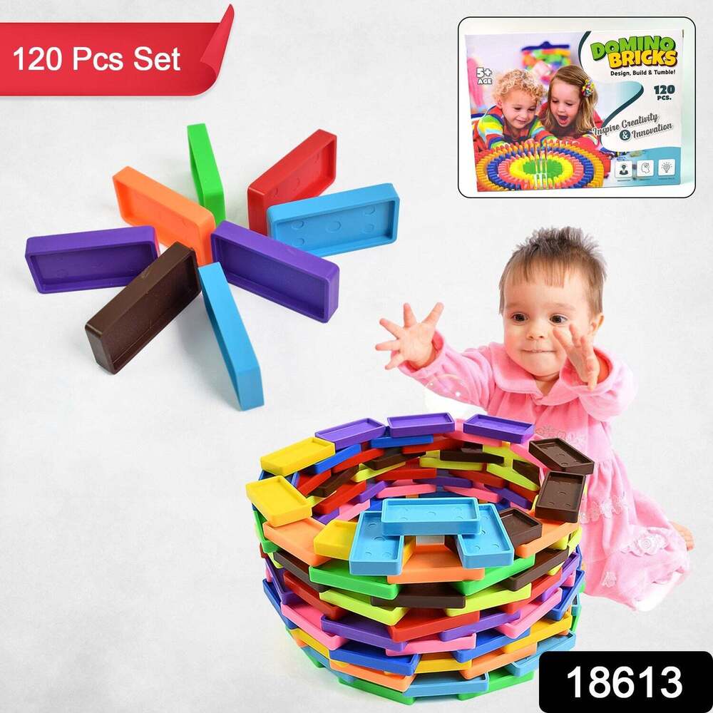 Kids 120 Domino Blocks Dominoess