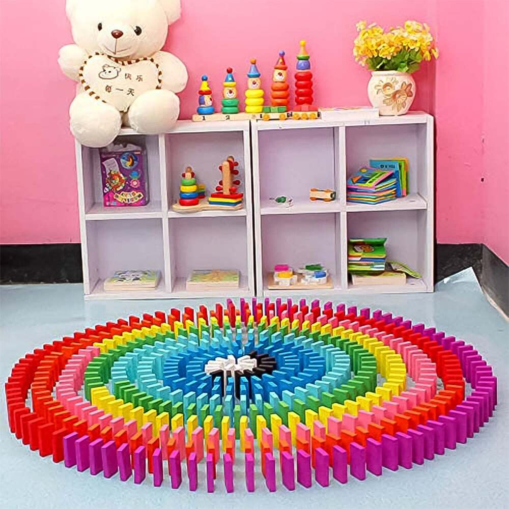Kids 120 Domino Blocks Dominoess