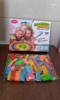Kids 120 Domino Blocks Dominoess