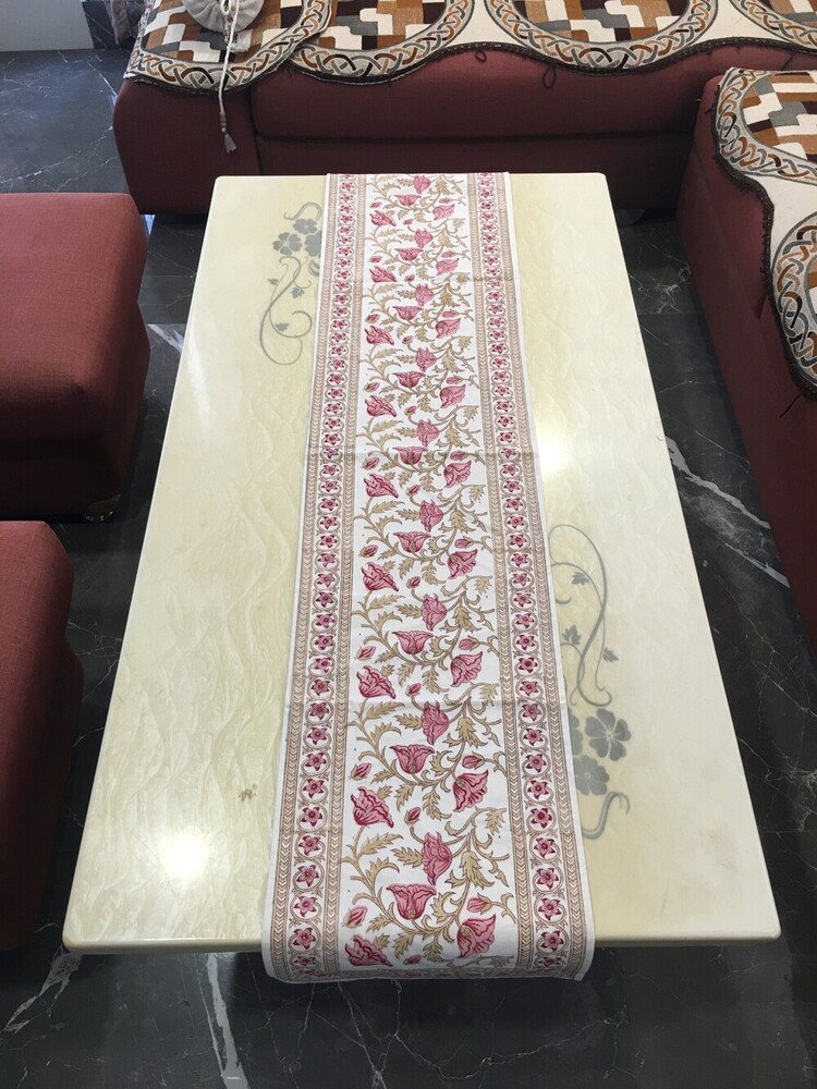 Hand Block Printed Runner - Color: Multicolor