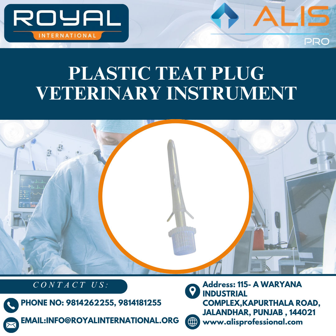 Plastic Teat Plug Veterinary Instrument