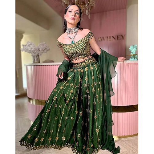 Green Anarkali Suit