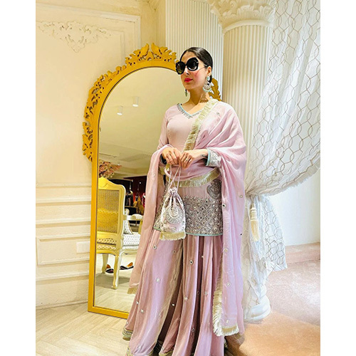 Lavender Anarkali Suit