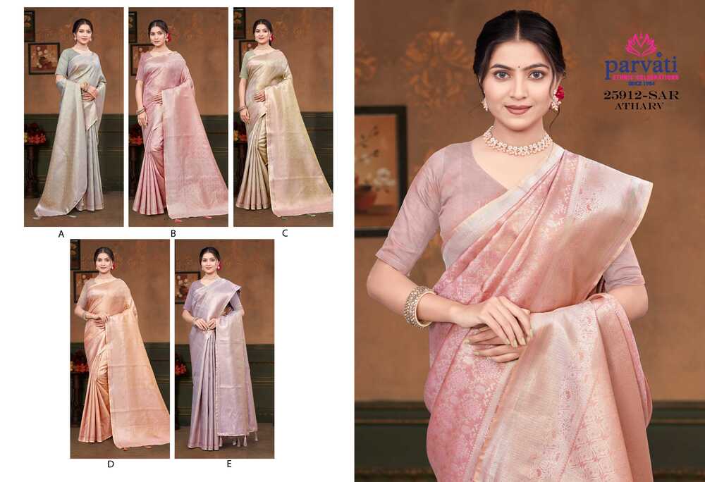 Parvati Multicolor Rapier Silk Saree -25912