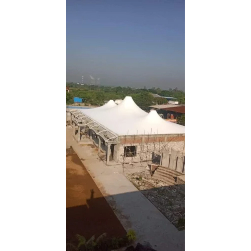 White Conical Tensile Structure