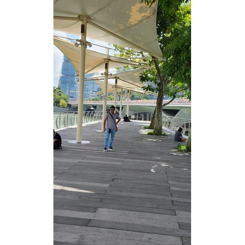 Triangular canopy Tensile Structure