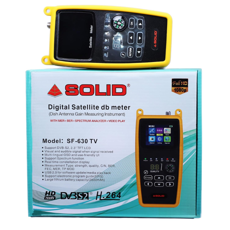 Solid Sf 630 Digital Satellite Db Meter - Application: Industrial