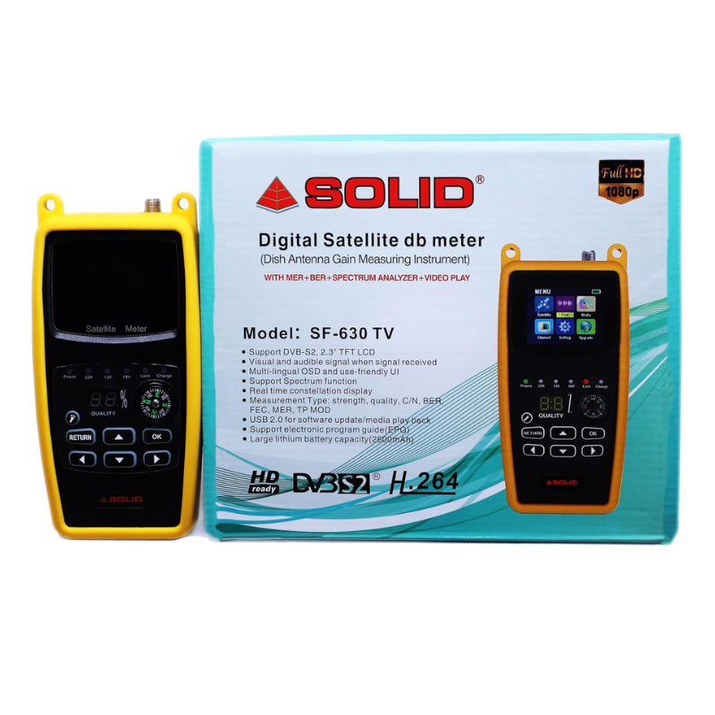 Solid Sf 630 Digital Satellite Db Meter - Application: Industrial