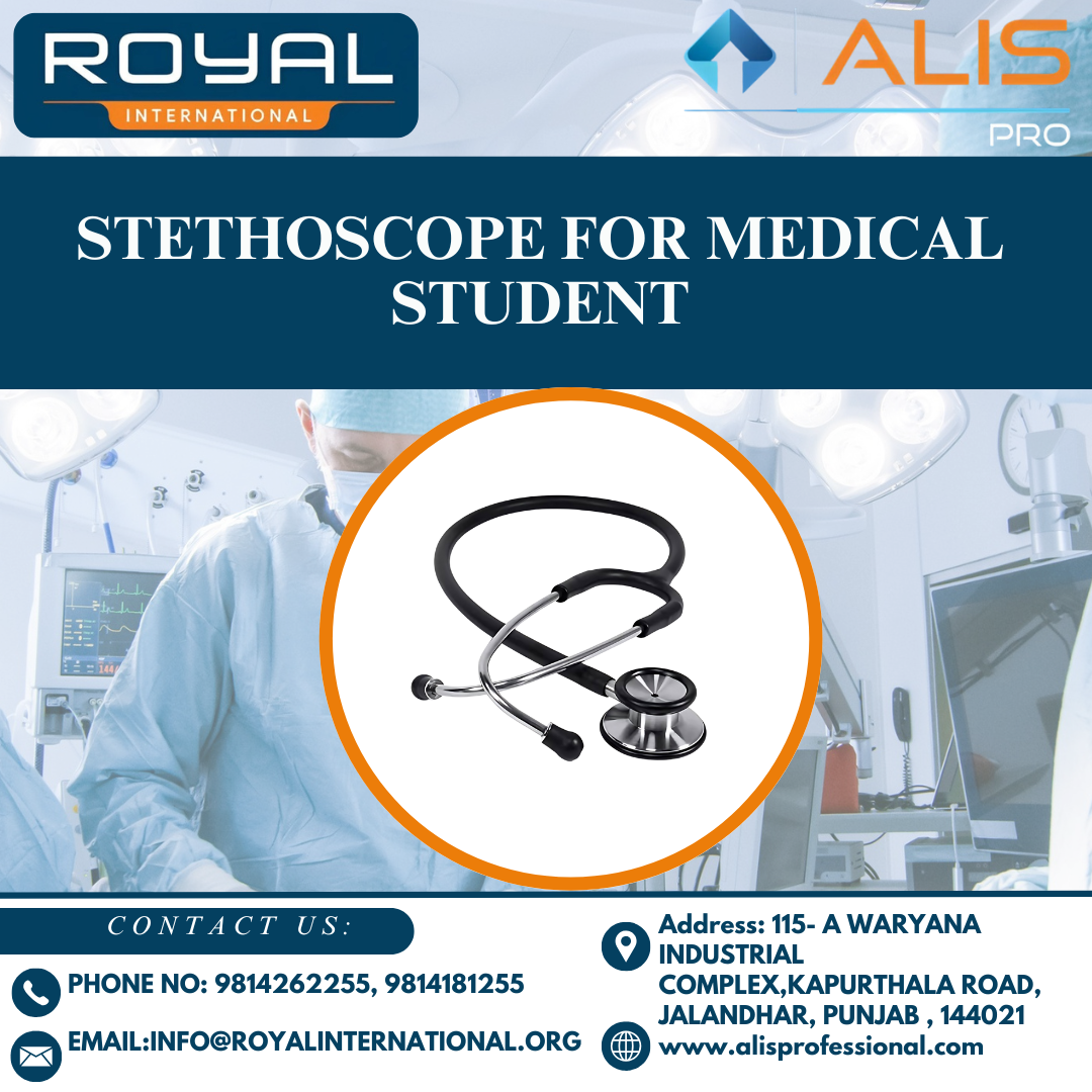 Stethoscope For Medical Student - Color: Black
