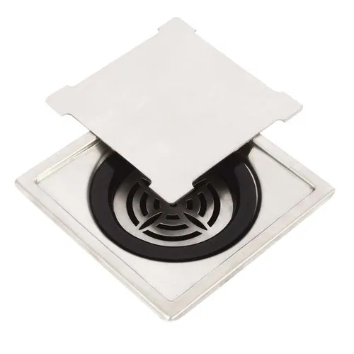 Stainless Steel Square Floor Grating 150x150mm With PVC Trap