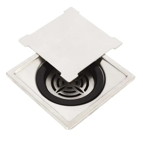 Stainless Steel 150x150mm Heavy Duty Square Floor Grating Finish Matte With Trap