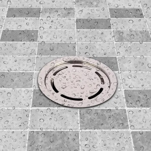 Stainless Steel Round Frame Jali 125mm Finish Glossy