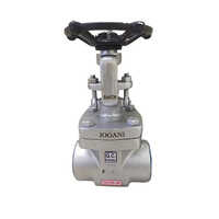 Forged Gate Valve - Stainless Steel, Polished Surface, Sealed Mechanism | Ideal For Industrial Water Applications With 1-year Warranty
