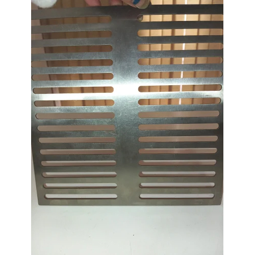 Stainless Steel 304 Grade Vertical Grating Matte Finish - Color: Silver