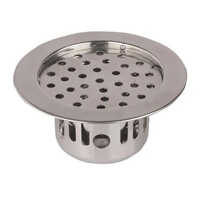 Ss Floor Traps - Round Polished Stainless Steel Design | Silver Finish For Efficient Drainage Solutions
