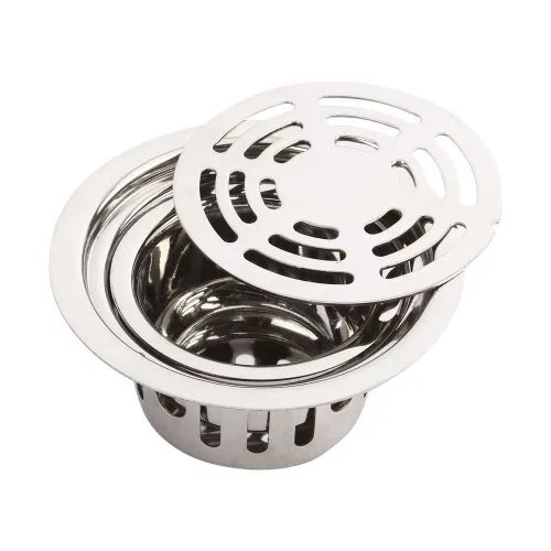 Vida Stainless Steel 304 Grade Anti Round Cockroach Trap Finish Glossy - Surface Finishing: Polished