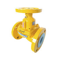 Ptfe Lined Diaphragm Valve - Ptfe Material, Various Sizes Available | Galvanized Surface, High Temperature & Pressure Resistance, Tight Shut-off For Precise Fluid Control