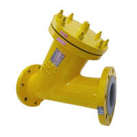 Ptfe Lined Y Strainer - Color: Yellow