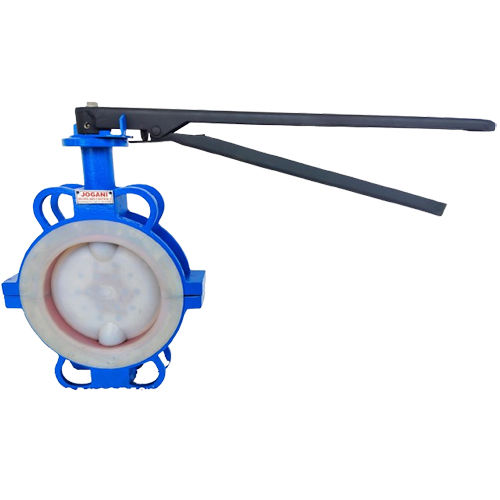 Ptfe Lined Ci Butterfly Valve Manual Handle Op - Material: Stainless Steel