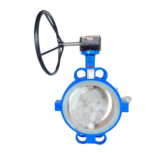 Ptfe Lined Butterfly Valve Gear Operated - Size: Different Available