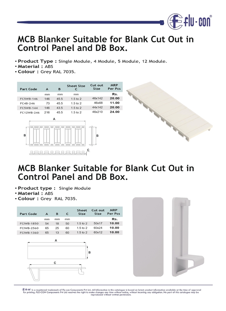 MCB Module Blanker