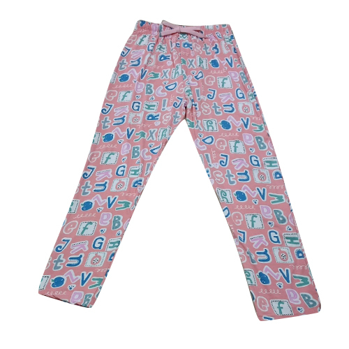 Ladies Printed Night Wear Pajama - Color: Pink
