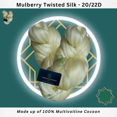 2 Ply Mulberry Twisted Silk Yarn - Warp - Application: Industrial
