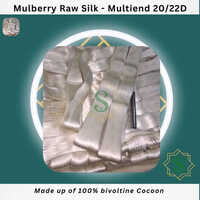 Multiend Mulberry Raw Silk Yarn For Weaving - Color: Off White