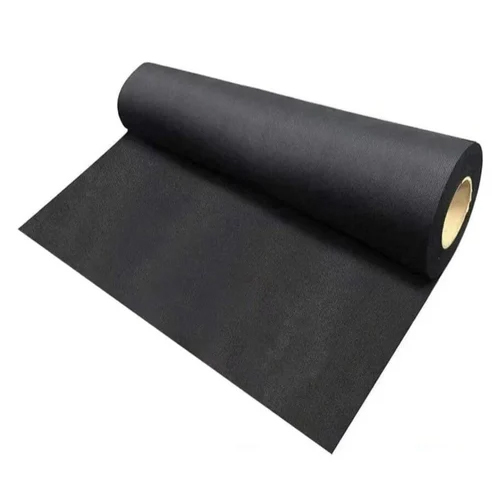 Black Nonwoven Geotextile Fabric - Polyester Material, Light Weight, Plain Texture, Eco-Friendly for Canal Linings to Reduce Seepage