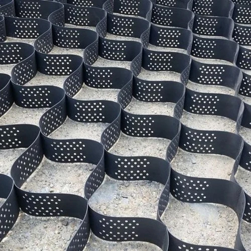Perforated HDPE Geocells - High-Density Polyethylene, Light Weight, Black Color | Eco-Friendly, Water Absorption Control, Soil Erosion Prevention