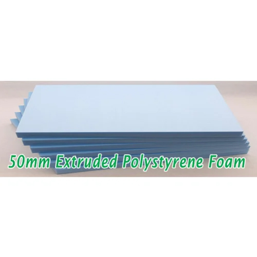 Extruded Polystyrene Thermal Insulation Board - 1250x600 mm, Plain Blue Georgette Style Non-Woven, 51-75 mm Thickness, Lightweight Design for Enhanced Thermal Resistance